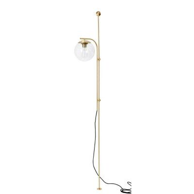 Hübsch - Bubble Vägg-/Golvlampa Clear/Brass