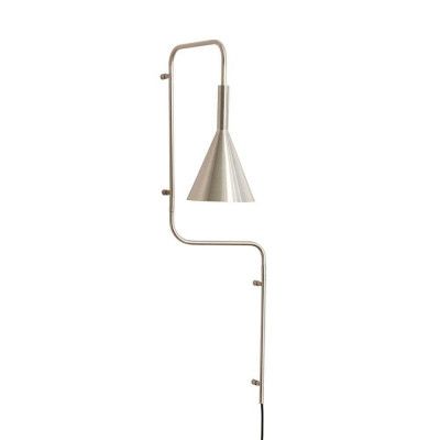 Hübsch - Rope Vägglampa Brushed Nickel