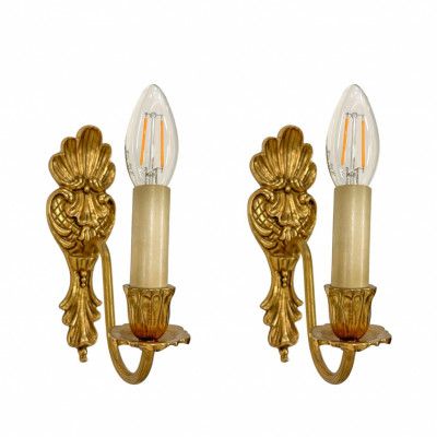 Helen vägglampett, mässing