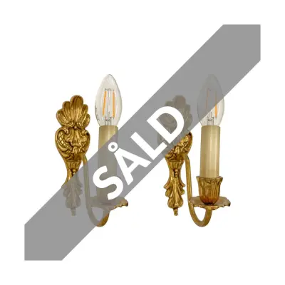 Helen vägglampett, mässing