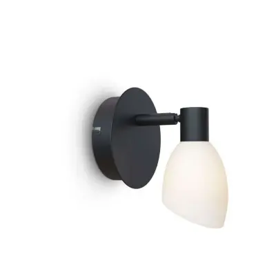 Herstal - Cut 2 Vägglampa Black/Opal