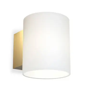 Herstal - Evoke Vägglampa IP44 Small Satin Brass/Opal