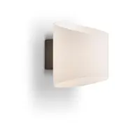 Herstal Evoke vägglampa oval Antracit-opalglas