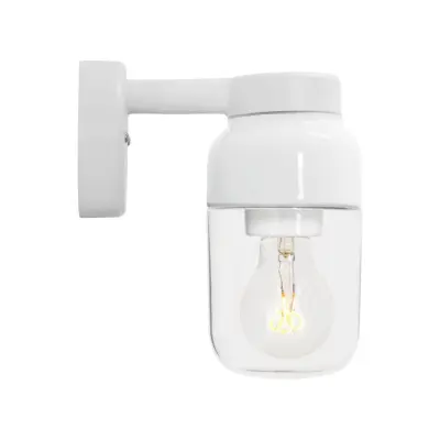 IFÖ Electric Ohm vägglampa 100 klarglas H210 vit
