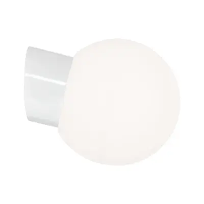 IFÖ Electric Vägglampa Classic Glob matt opalglas Ø180 sned vit