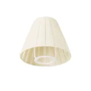 Impero mini lampskärm plisserad kräm