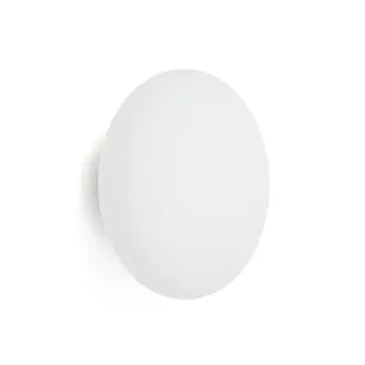 KAVE HOME Bamila vägglampa i rökfärgat glas och nickel, 25 cm