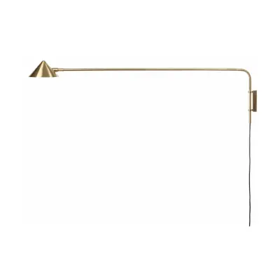 Kelly vägglampa long, guld