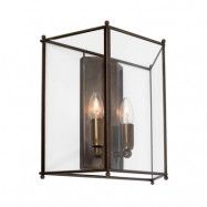 Konsthantverk Glimminge vägglampa glas/oxid