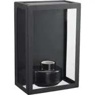 Kubba vägglampa, svart 26cm