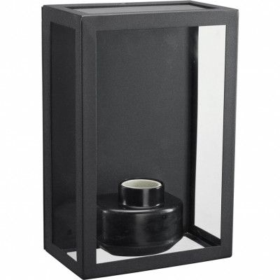 Kubba vägglampa, svart 26cm