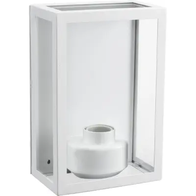 Kubba vägglampa, vit 26cm