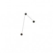 KDLN - Azou 3 Vägglampa Black Marble