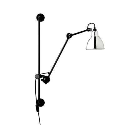 Lampe Gras - 210 Vägglampa svart/krom –
