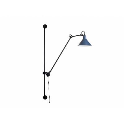 Lampe Gras - 214 Vägglampa Conic Svart/Blå