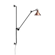 Lampe Gras 214 Round vägglampa, svart/koppar/vit – DCW - Vardagsrum - Design - Metall - Med en ljuskälla