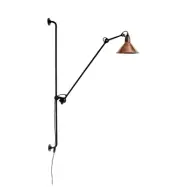 214 Vägglampa Round svart/råkoppar/vit – Lampe Gras 214 Round DCW - Vardagsrum - Design - Metall - Med en ljuskälla