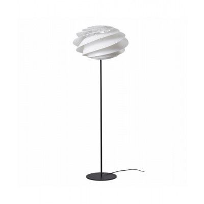 Le Klint - Swirl Golvlampa Svarf/Vit