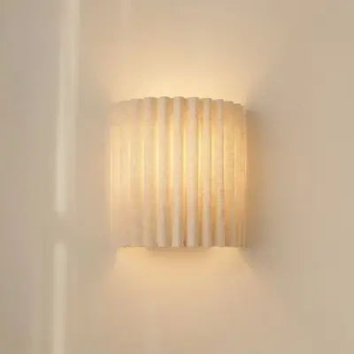 Libbie vägglampa, höjd 20 cm, linne, krämfärgad, E27 – Lindby - Hall - Tyg / textil - Med en ljuskälla