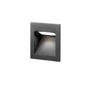 LIGHT-POINT - Deli 1 LED-infälld vägglampa IP54 3000K svart