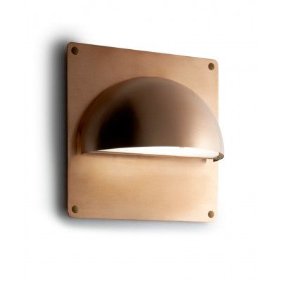 LIGHT-POINT - Rørhat Bakplatta 30x30 Raw Copper