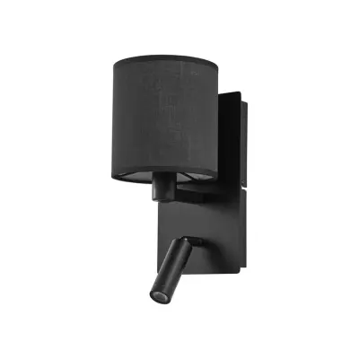 Lindby - Aiden vägglampa 30 cm svart E14 LED-läslampa