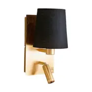 Lindby - Aiden Vägglampa Gold/Black