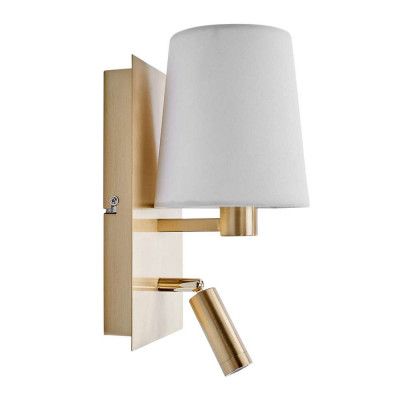 Lindby - Aiden Vägglampa White/Brass