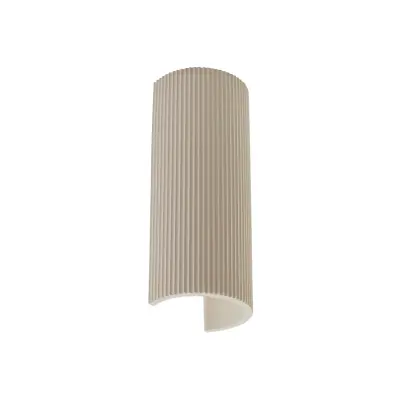 Lindby - Colja vägglampa höjd 30,5 cm rund beige gips