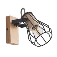 Lindby - Courtney Vägglampa Black/Wood
