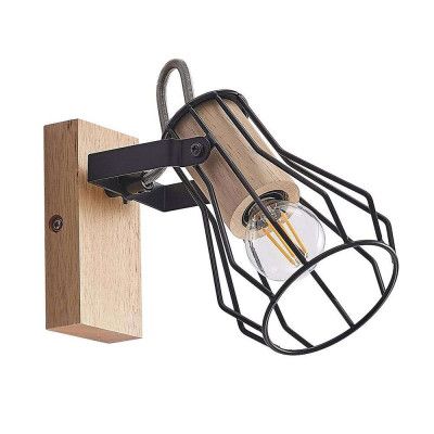 Lindby - Courtney Vägglampa Black/Wood