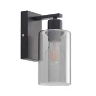 Lindby - Emavi Vägglampa Black/Smoke