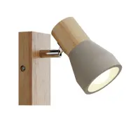 Lindby - Filiz Vägglampa Wood/Concrete