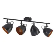 Lindby - Fintja 4 Plafond Black/gold