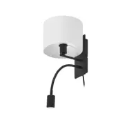 Lindby - Florens vägglampa 23,5 cm LED-läslampa svart