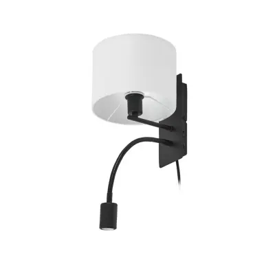Lindby - Florens vägglampa 23,5 cm LED-läslampa svart