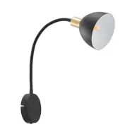 Lindby - Genora Vägglampa m/Ledning Black