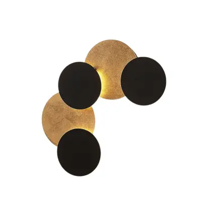 Lindby - Grazyna 5 LED Vägglampor Black/Gold