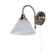Lindby - Hanna Vägglampa Antique Brass/Opal