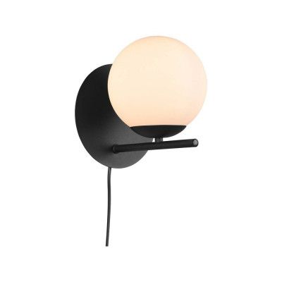 Lindby - Jornam Vägglampa Black/Opal Lindby