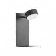 Lindby - Kaylou Vägglampa w/USB Black Lindby