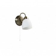Lindby - Mael Vägglampa White/Antique Brass Lindby