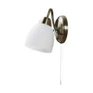 Lindby - Mael Vägglampa White/Antique Brass