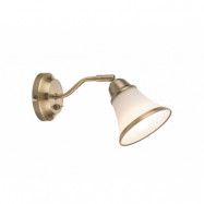 Lindby - Marita Vägglampa White/Antique Brass