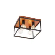 Lindby - Miravi 4 PlafondWood/Black