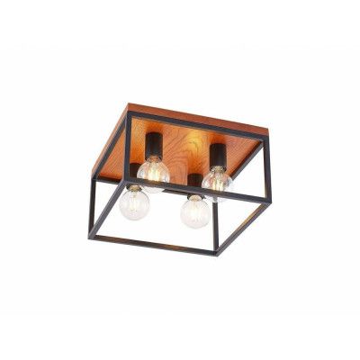 Lindby - Miravi 4 PlafondWood/Black