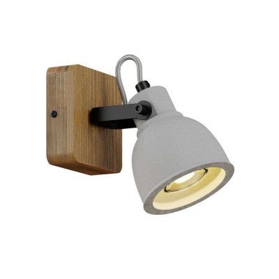 Lindby - Mirka Vägglampa Grey/Dark Wood