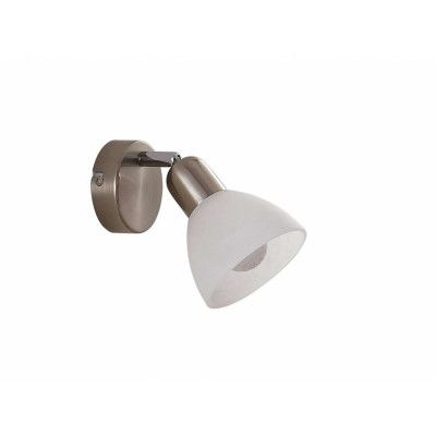 Lindby - Paulina LED Vägglampa Satin Nickel/White