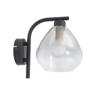 Lindby - Pendura Vägglampa Ø15 Svart/Røyk Grå