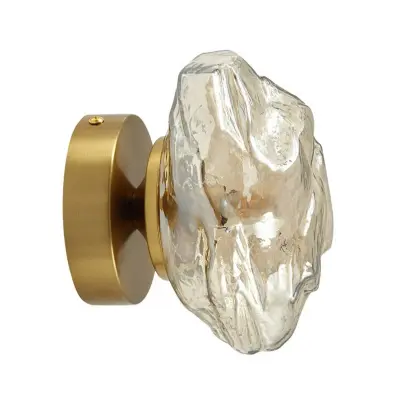 Lindby - Piatra Vägglampa Bärnsten/Mässing